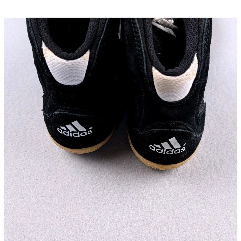 Adidas Wrestling Shoes Mens 11.5 Black White High Top Gum Sole 177904